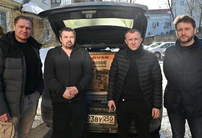 Добровольцу из Серпухова передали генератор для бойцов на передовой