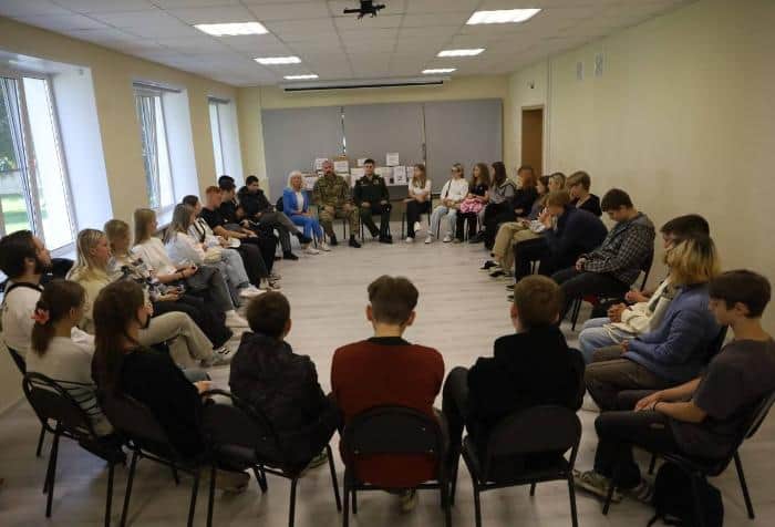 В Серпухове провели урок мужества для ребят из летнего трудового лагеря