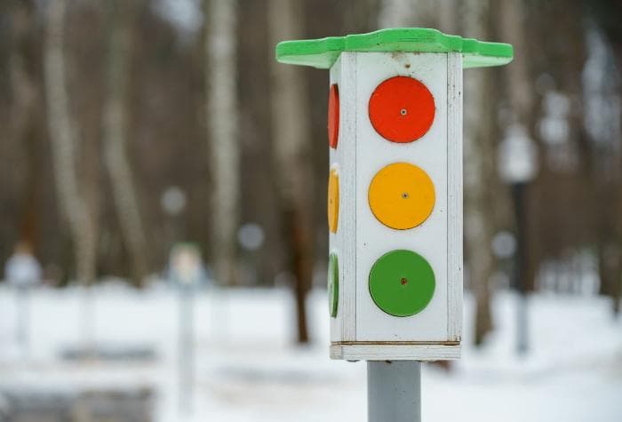 В Серпухове по-новому настроили светофор у Калиново