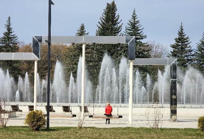 В Пущино запустили самый большой фонтан Подмосковья